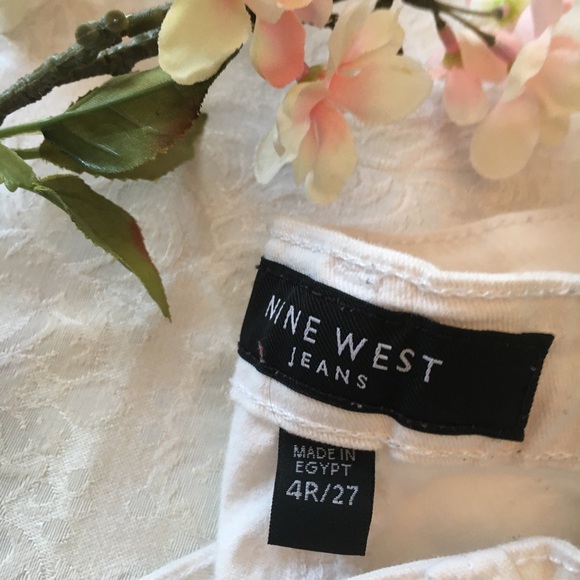 Nine West White Skinny Jeans size 4R/27 - Picture 5 of 9